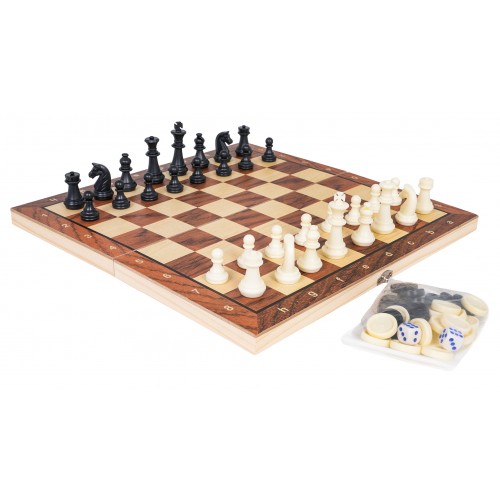 Wooden Game Set 3in1