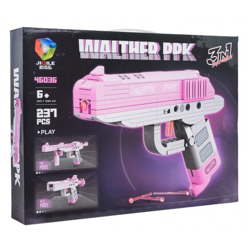Pink Gun Building Blocks Set 237pcs.