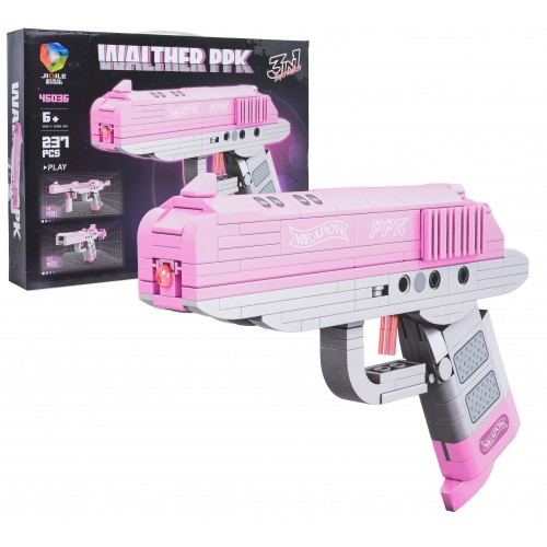 Pink Gun Building Blocks Set 237pcs.