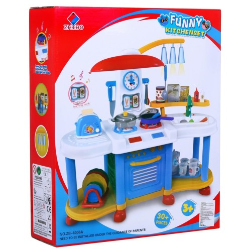 Kitchen Interactive Water Light Sound Blue