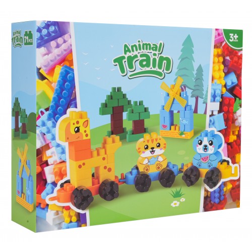 Animal Train Big Blocks Set