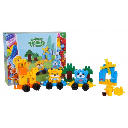 Animal Train Big Blocks Set