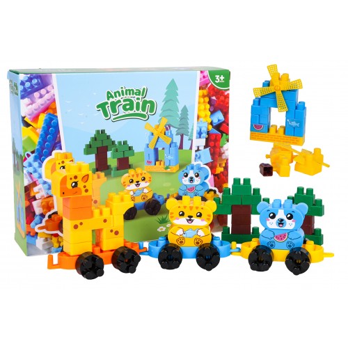 Animal Train Big Blocks Set