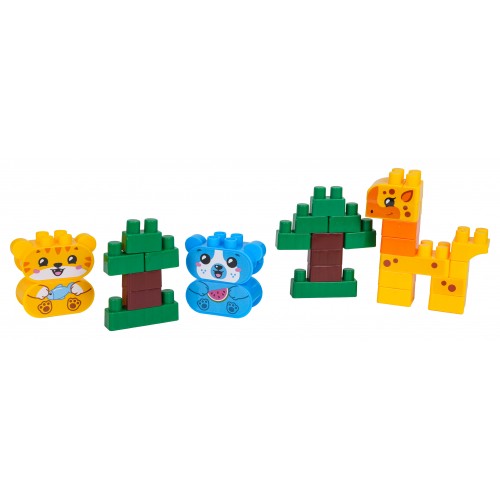 Animal Train Big Blocks Set