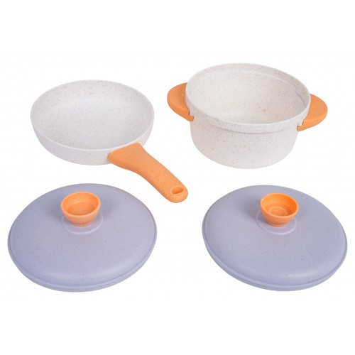 Set of Pots from Organic Materials
