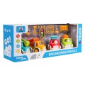 Construction Car Set with Sound and Light Function + Accessories