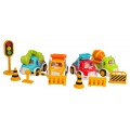 Construction Car Set with Sound and Light Function + Accessories