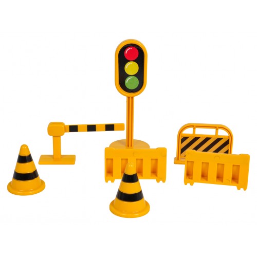 Construction Car Set with Sound and Light Function + Accessories
