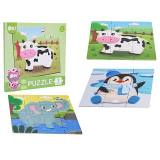 Magnetic Puzzle Animals + Book