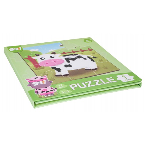 Magnetic Puzzle Animals + Book