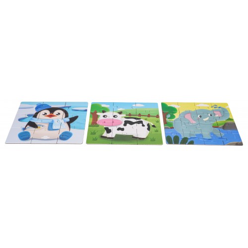 Magnetic Puzzle Animals + Book