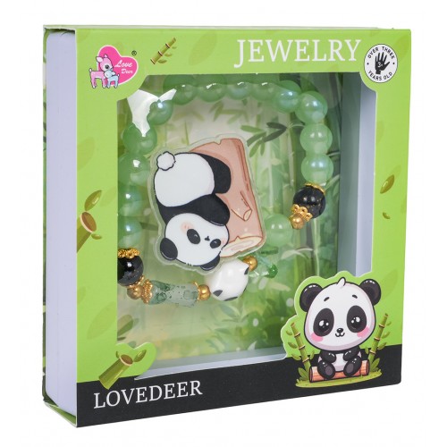 Panda Green Bracelet Jewelry Set