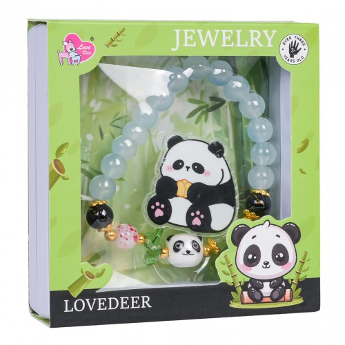 Panda Jewelry Set Blue Bracelet