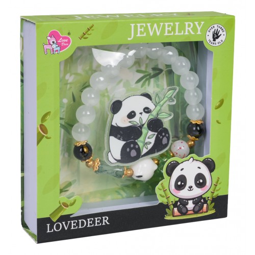 Panda White Bracelet Jewelry Set
