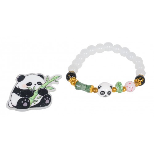 Panda White Bracelet Jewelry Set