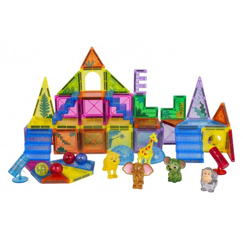3D ZOO Magnetic Blocks Set 64 pcs.