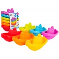 Set of Colorful Bath Boats