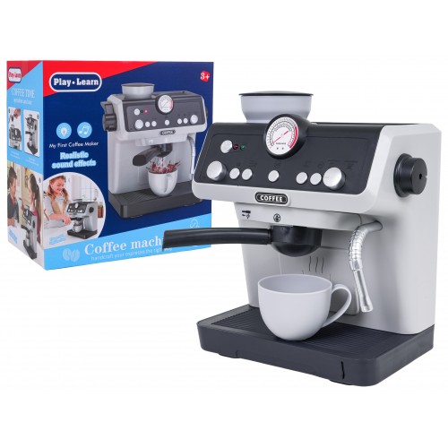 Coffee Maker Gray with Light and Sound Function