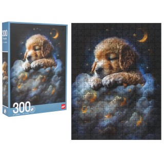 300 Piece Puzzle Set Dog in the Clouds