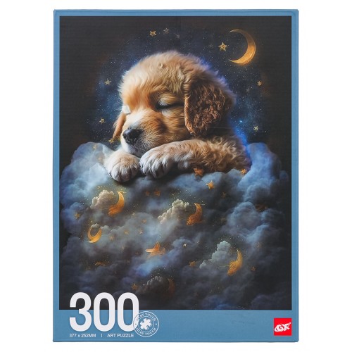 300 Piece Puzzle Set Dog in the Clouds