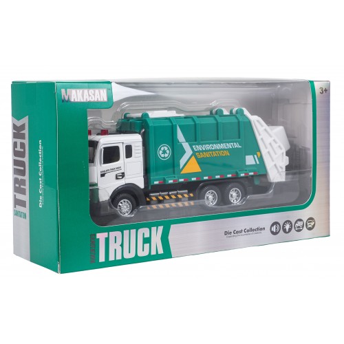 Metal Garbage Truck with Light Function