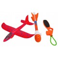 Red 2in1 Plane Set with Launcher