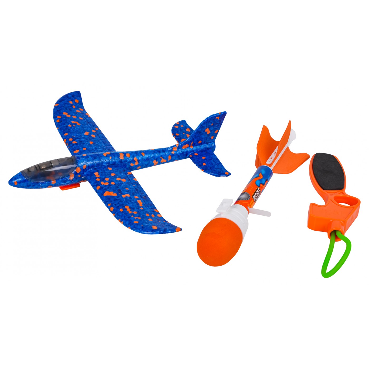 Blue 2in1 Plane Set with Launcher