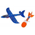 Blue 2in1 Plane Set with Launcher