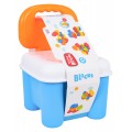 Soft Blocks Set + Storage Chair Blue