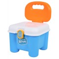 Soft Blocks Set + Storage Chair Blue