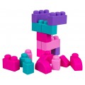 Set of Soft Electric Blocks + Chair Storage Pink