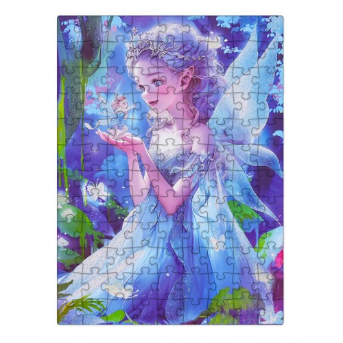 Puzzle Set 100pcs Princess Blue