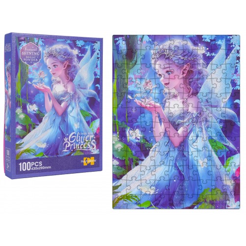 Puzzle Set 100pcs Princess Blue