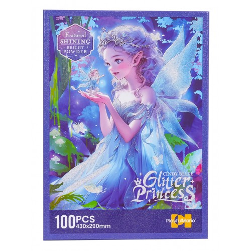 Puzzle Set 100pcs Princess Blue