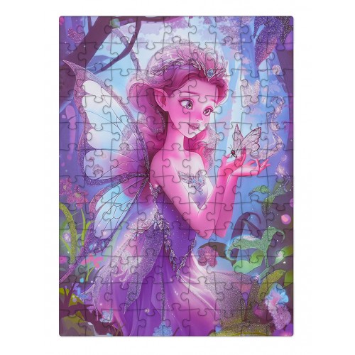 Puzzle Set 100pcs. Fairy Purple