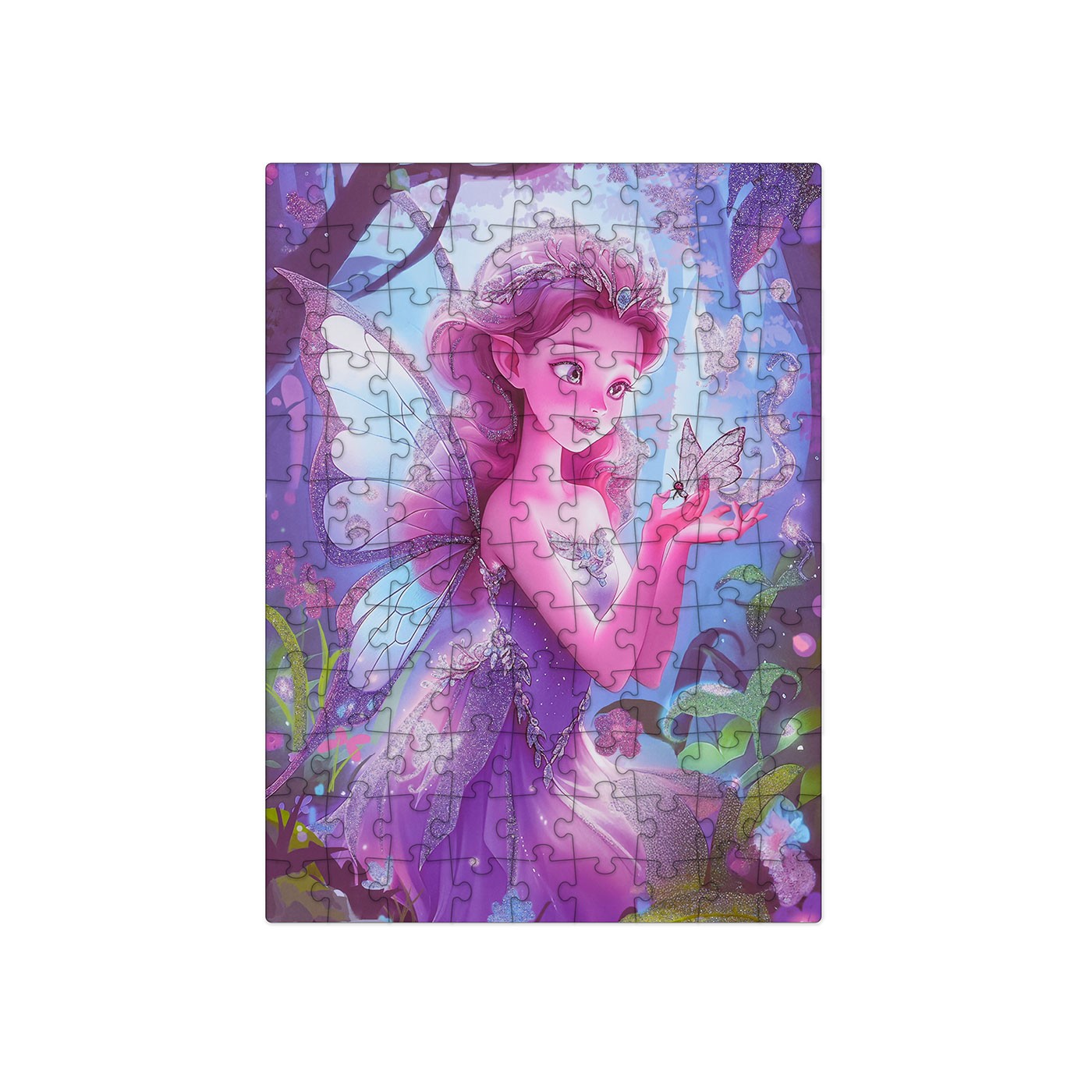 Puzzle Set 100pcs. Fairy Purple