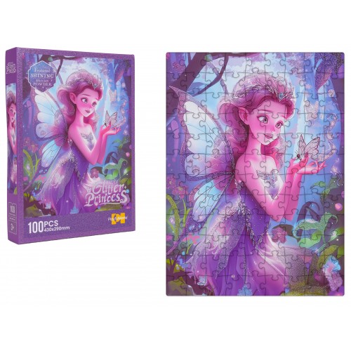 Puzzle Set 100pcs. Fairy Purple