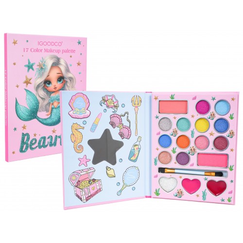 Mermaid Makeup Set Pink Book
