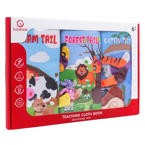 Set of Three Sensory Books for the Youngest