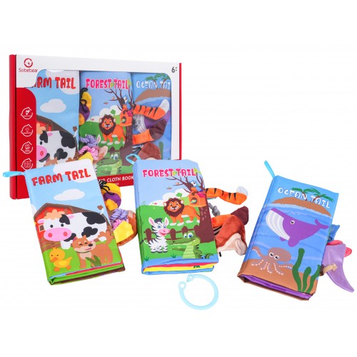 Set of Three Sensory Books for the Youngest