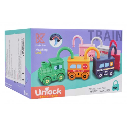 Train Set with Padlock Cars