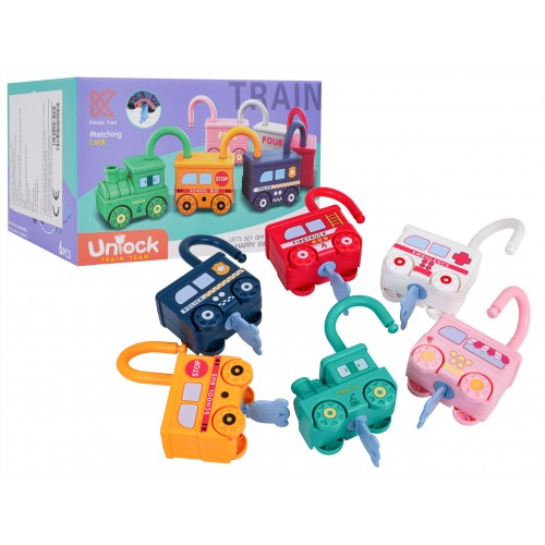 Train Set with Padlock Cars