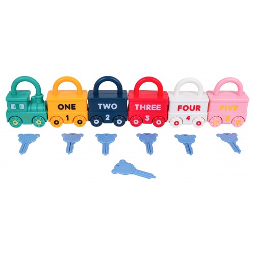 Train Set with Padlock Cars