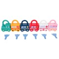 Train Set with Padlock Cars