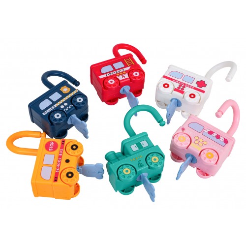 Train Set with Padlock Cars