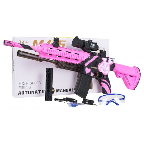 M416 Pink Water Pellet Rifle + Accessories