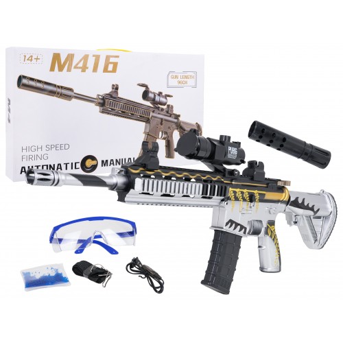M416 Rifle Gray for Water Pellets + Accessories