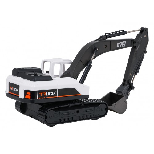 Metal Excavator White
