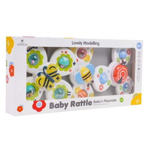 3in1 Ladybug, Butterfly, Bee Spinner Set