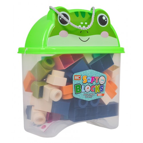 Soft Blocks Set 44 pcs + Frog Packaging